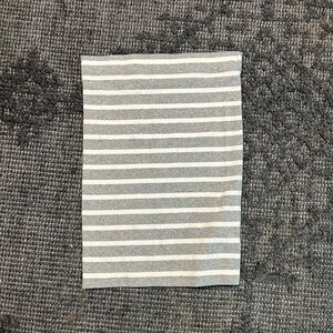 GAP Gray and White Striped Mini Pencil Skirt